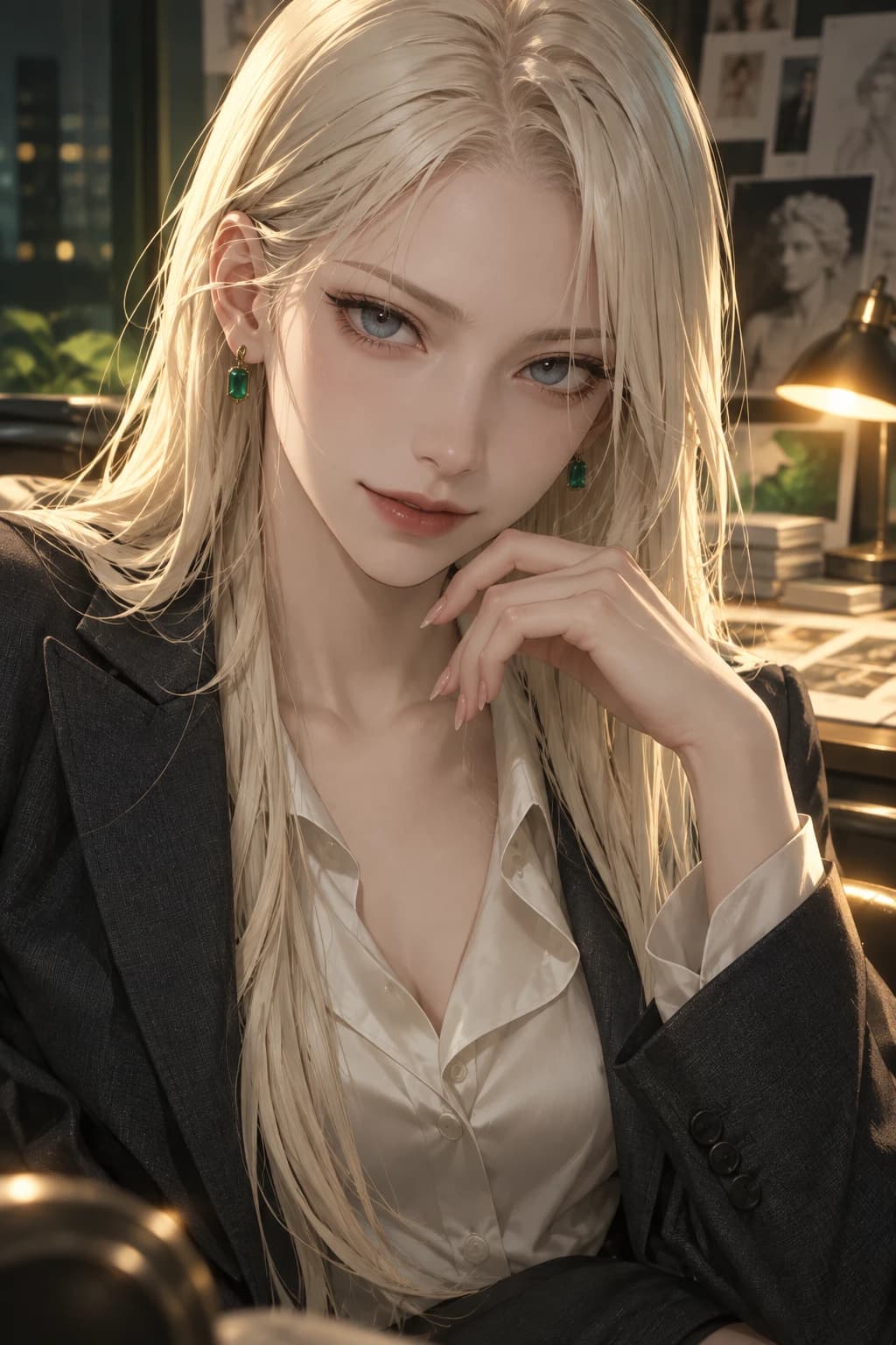 ユン・セリン(大学の展示企画委員)の立ち絵 — OTHERLIFEの攻略キャラ